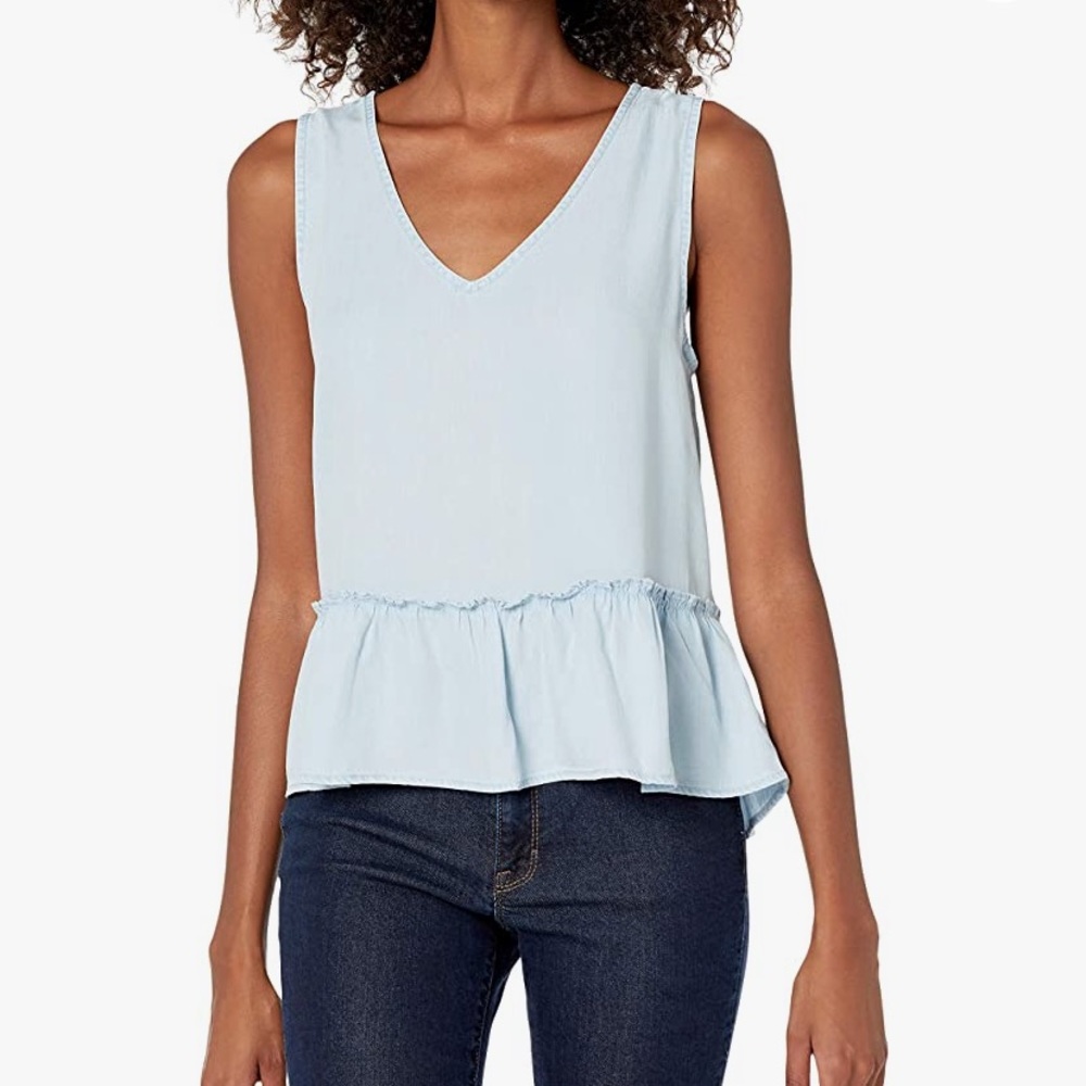 Rails Mira Light Sleeveless Top in Light Vintage Color Size XS
